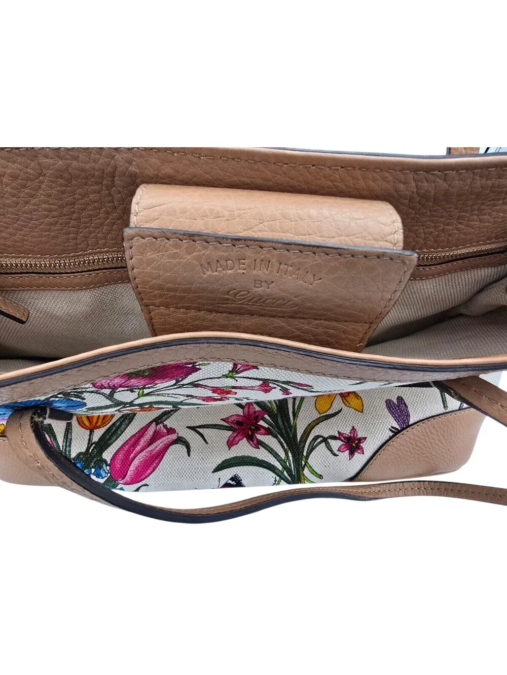 Gucci Flora Canvas Tote | Like New | COA Included - Picture 8 of 11